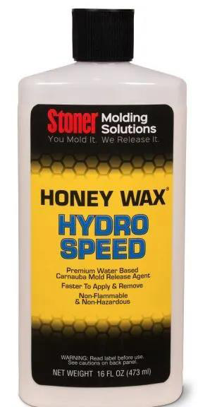 Stoner HoneyWax®Hydro Speed是一種高固含量的水性乳液，不含任何溶劑，旨在代替?zhèn)鹘y(tǒng)的高級(jí)涂蠟作為復(fù)合材料行業(yè)中的脫模劑。